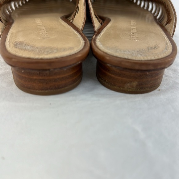 Veronica Beard Caged Albani Woven Leather Mules, 7.5 - Picture 7 of 9
